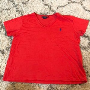 Coral Polo Vneck